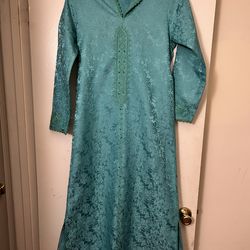 Green Moroccan Jelleba Small