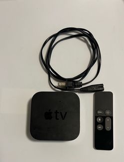 Apple TV 4k with Siri Remote and Power Cable and 32GB of storage