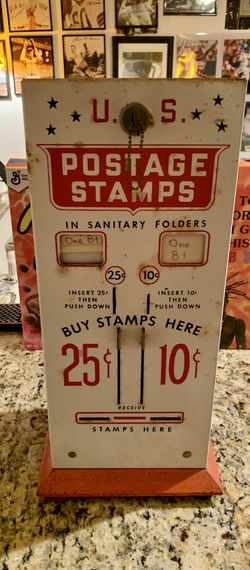 1950’s US postage stamp retail dispenser
