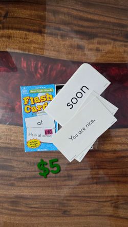 Sight words flash cards