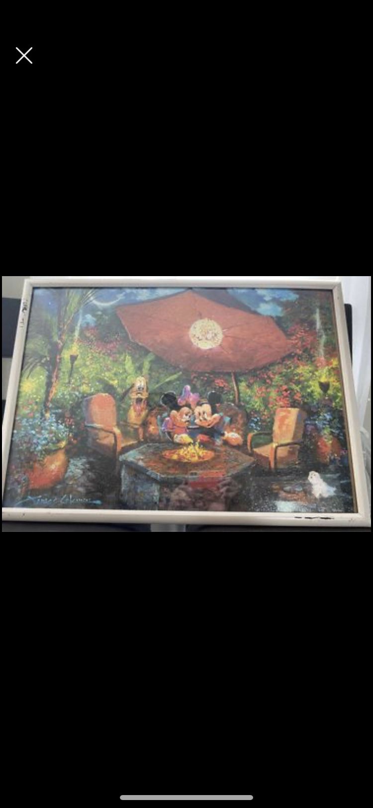 Disney Photomosaicd Minnie Mickey Pluto Framed Puzzle