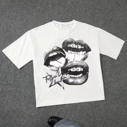 Harajuku Mens Graphic White T 