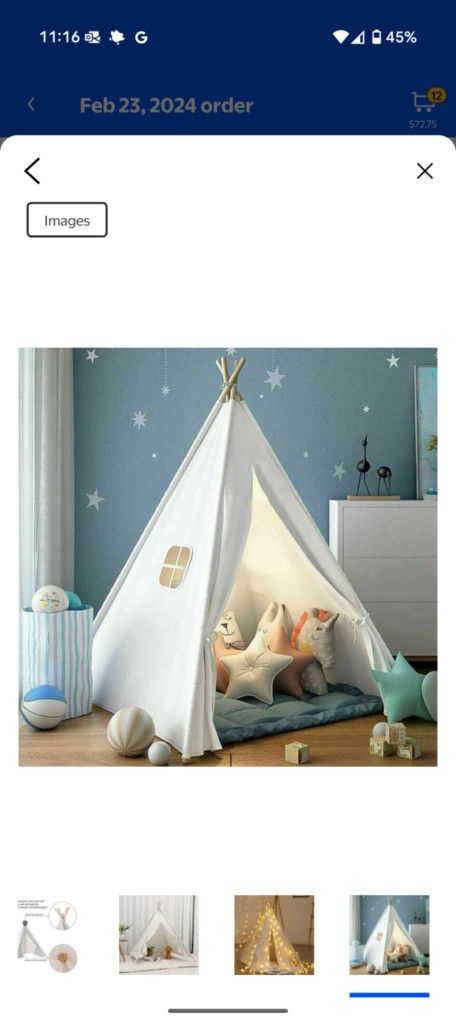 Kids Teepee Tent