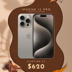 iPhone 15 Pro Carrier Unlocked 