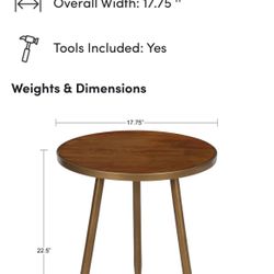 2 End Tables - Wood NEW!