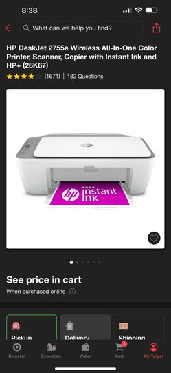 HP Color Printer Wireless Scanner And Copier