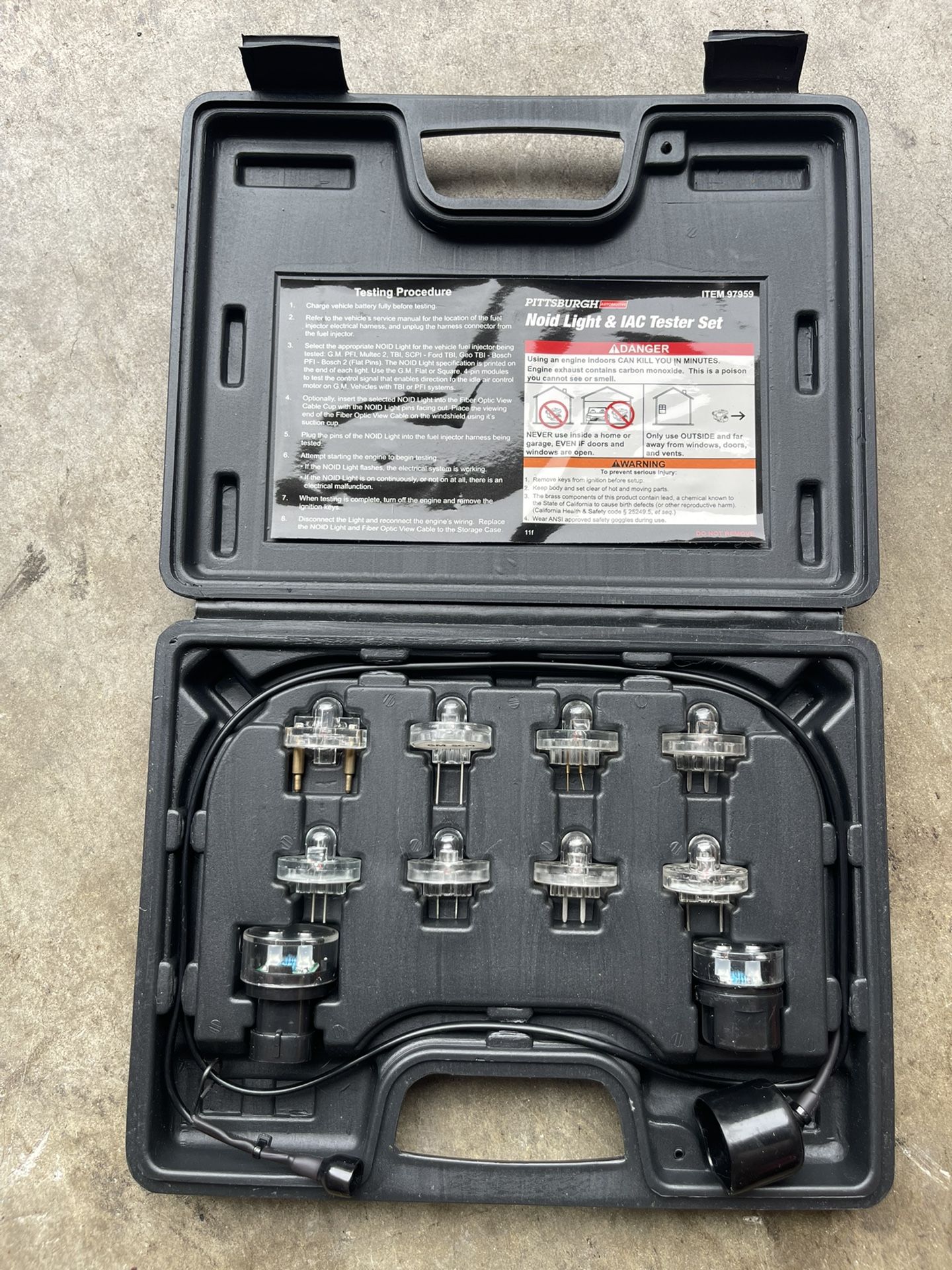 Pittsburgh Automotive 11pc Noid Light & IAC Tester Set