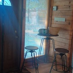 Breakfast Bar With Stools Wood Modern Color
