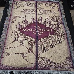 Harry Potter Marauders Map Woven Tapestry
