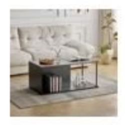 Deppy Floor Shelf Coffee Table with Storage 