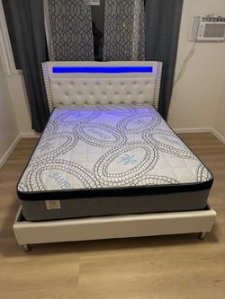Queen Size Mattress Pillow Top New bedframe not included sold separately