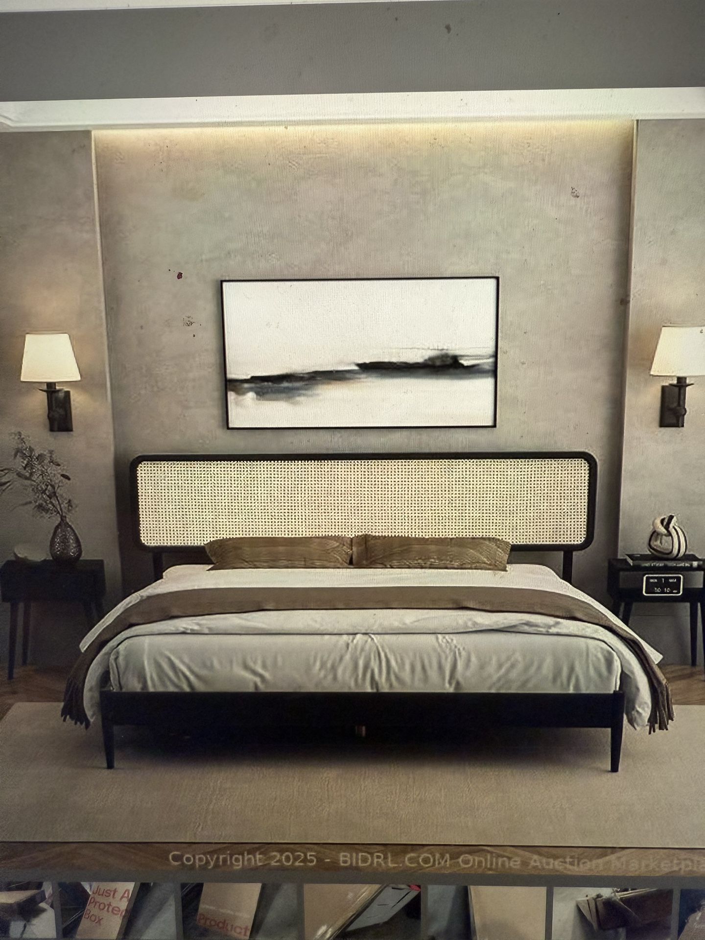 King Size Bed frame rattan NEW