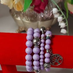 Beautiful Four Purple Bracelet, Good Condition $ 15.00