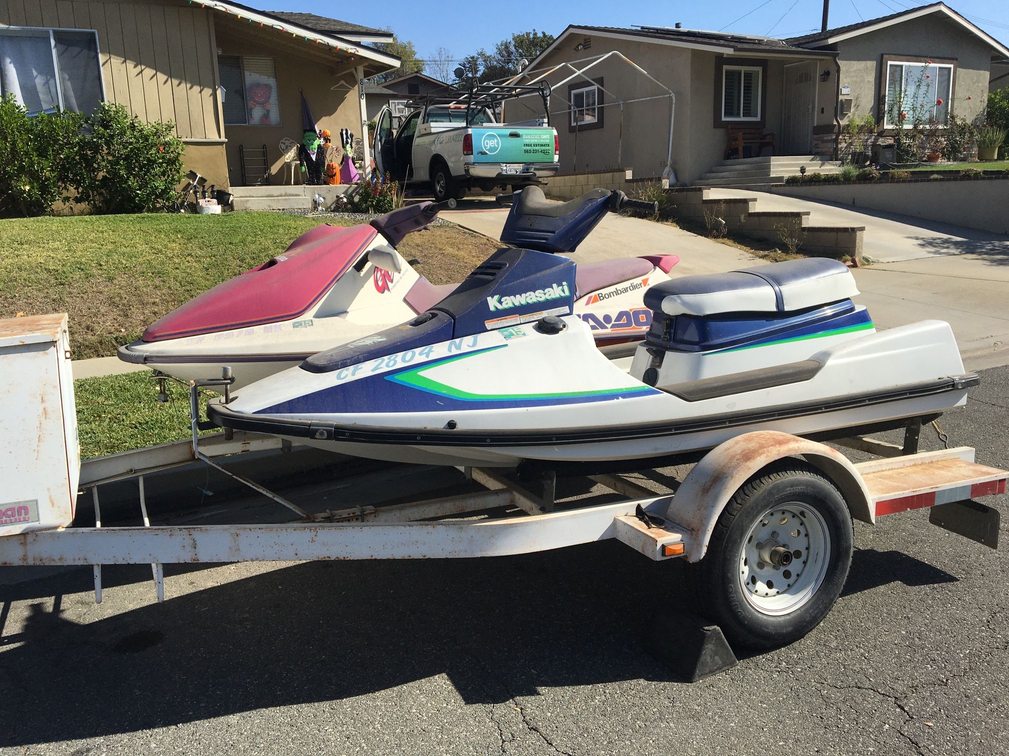 Jet Skis And Trailer