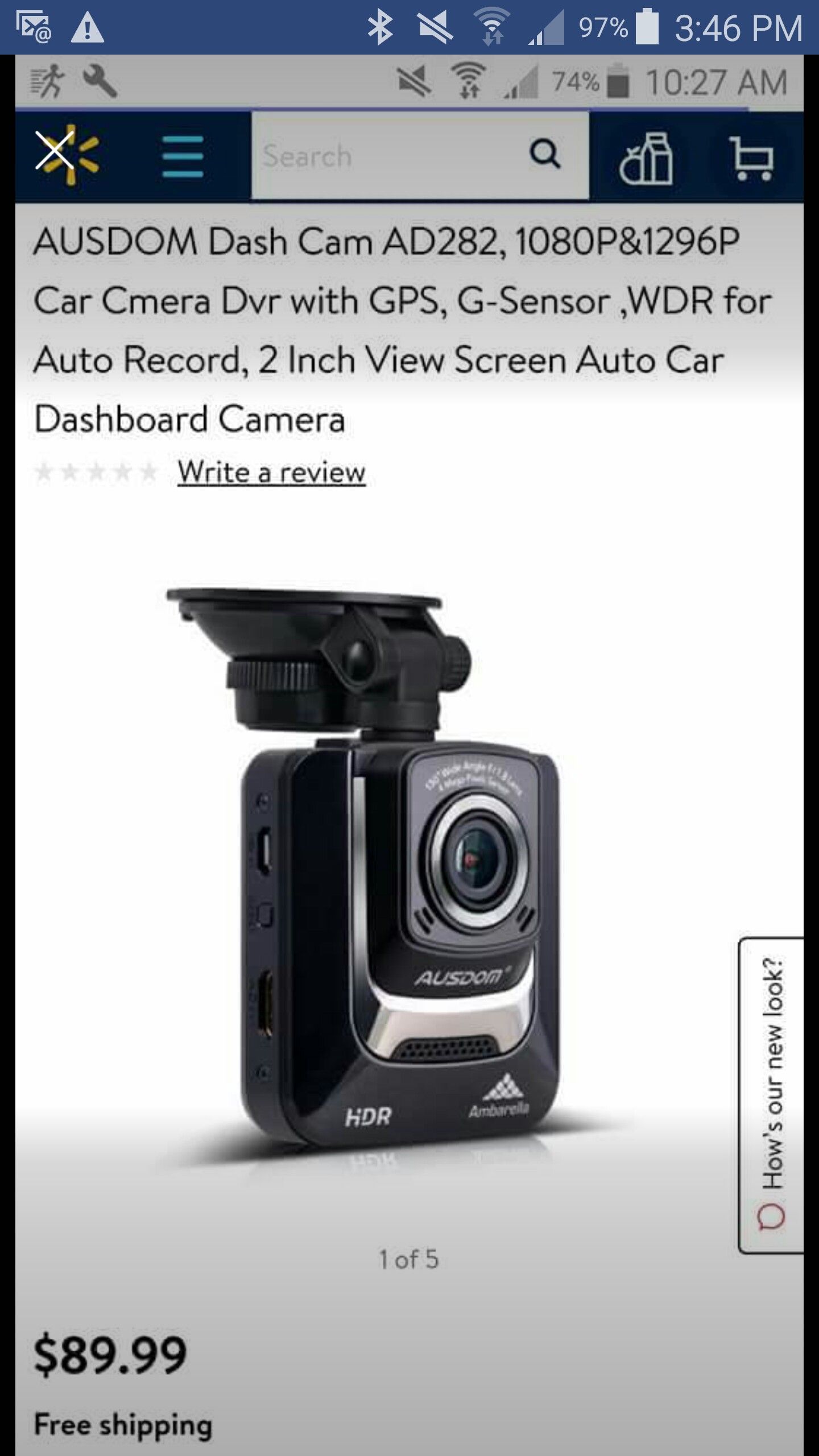 New dash cam $40