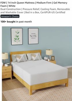 Queen Gel Mattress 14” Thick