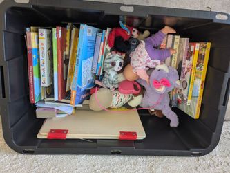 Kids Books and Stuffed Animals Lot
