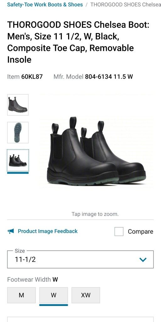 Work Boots 11 1/2 Wide