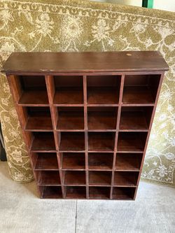 Curio with multiple shelves