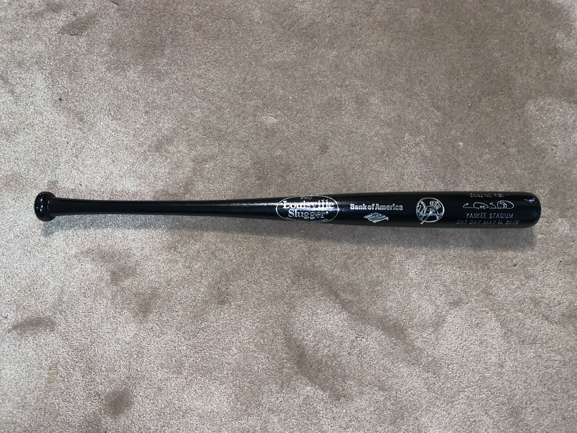 Gary Sheffield Autographed Signed Louisville Slugger Official MLB Black Baseball Bat