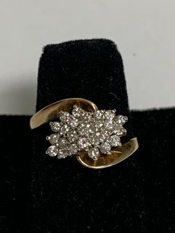 Diamond cluster ring #16127