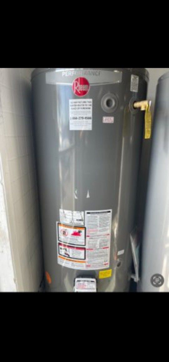 New Water Heater Rheem Performance 75 Gallons Gas