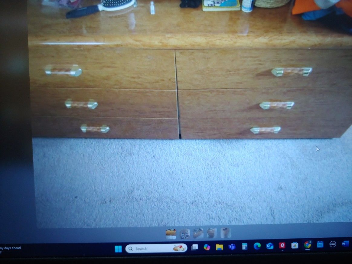 six Drawer Dresser With Mirror