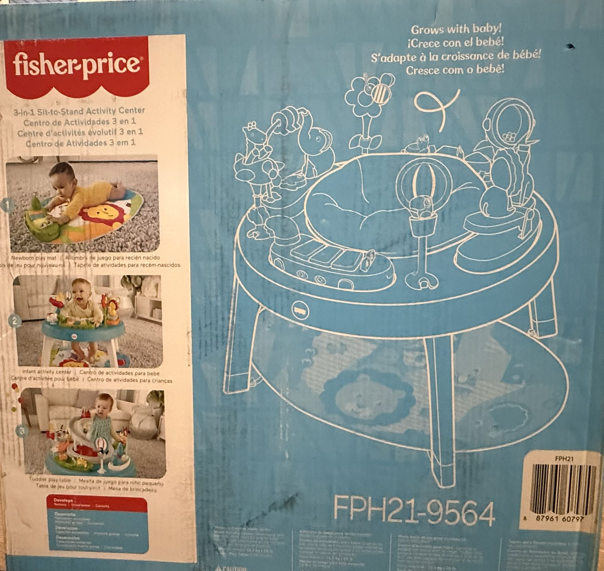 Fisher Price 2-in-1 Sit To Stand Activity Center