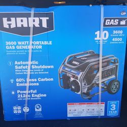 Hart 3600w Portable Gas Generator 