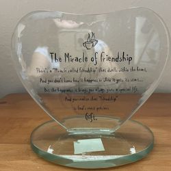 Decorative Glass Plaque / Paperweight 