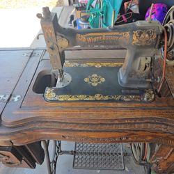 Old Treadle Sewing Machine