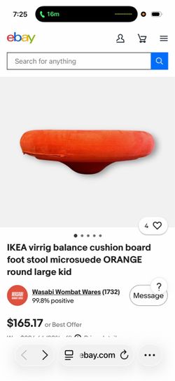 IKEA chair orange