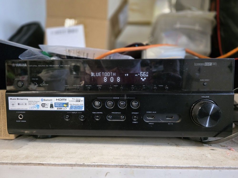 Yamaha Wireless 7.1 Channel Dolby Atmos Receiver With Speakers