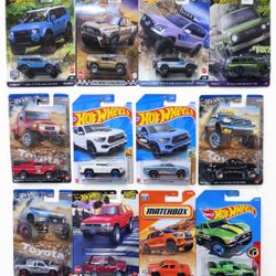 Hot Wheels / Matchbox Toyota Lot – Premium & Mainlines (12 Cars Total)