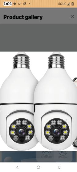 Lite bulb security camera (2 pack)