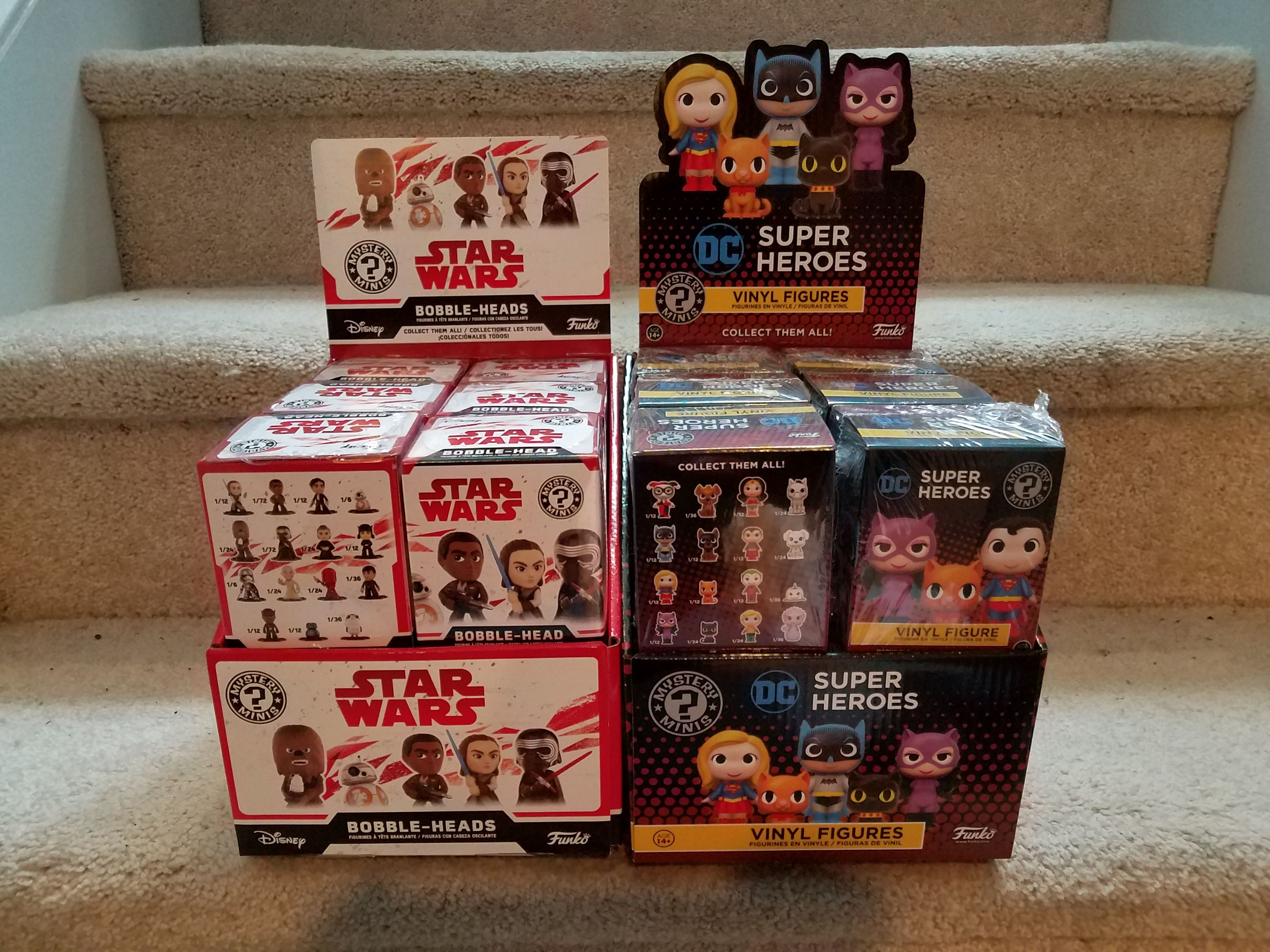 Star Wars or DC mystery minis full untouched case of 12