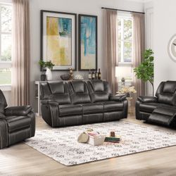 New. 3pc POWER Recliner Set.