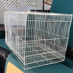Birdcage ~ Portable Metal Travel or Veterinary Collapsable Parrot Bird Carrier Beaks Proof Cage with Stainless Steel 