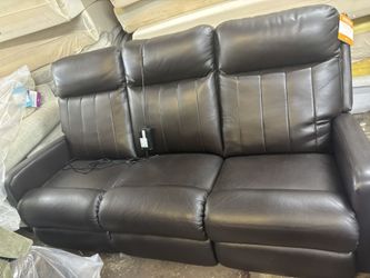 Leather Lazy Boy Sofa With Power Recliners $1200. Free Delivery 