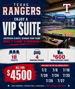 TEXAS RANGERS SUITE