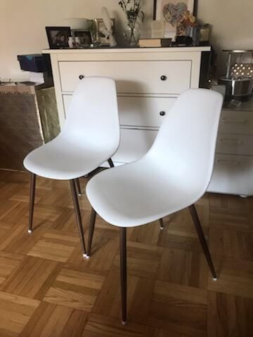 White Copley Dining Chairs - Project 62