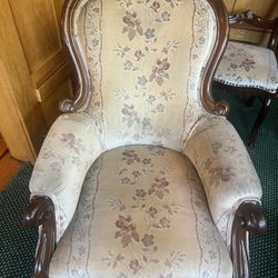 Mid century upholstered French Armchair