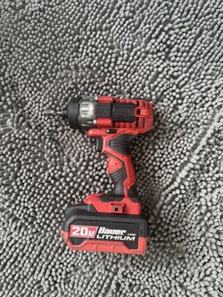 BAUER TOOLS 1781C-B1 - 1/4" HEX COMPACT IMPACT DRIVER 20v - Includes 20v Battery 
