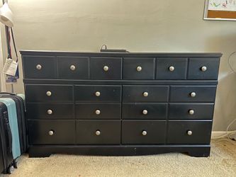 Large wooden Dresser, Ashley, 6 drawers, 63x16x36.5 in