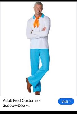 Fred Scooby Doo Costume Size XL