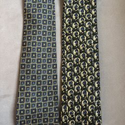 2 Bundled Gap Authentic Premium and Artisphere Charles Vision Mens Ties. 