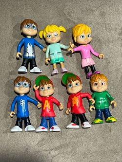 Alvin & the Chipmunks: the Chipettes lot of 7 Figures 2016 Fisher Price