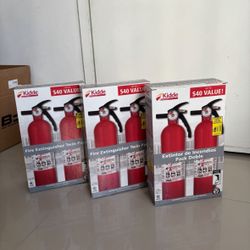 Bundle Of 3 Twin Pack NEW Kiddie Fire Extinguisher 