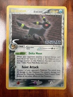 Pokemon Umbreon 17/113 EX Delta Species Reverse Rare Holo STAMPED MP/HP 2005 💫