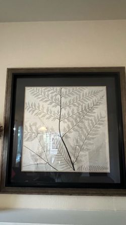 Framed Botanical Fern Wall Art